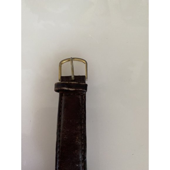 Regency Men's Brown Leather Stainless Steel Water Resistant Quartz Battery Watch - Picture 5 of 16